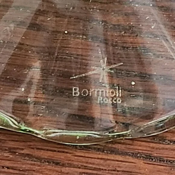 Set of 2 Bormioli Rocco Bahia Blue Green Footed Iced Tea Water Goblets 7 3/8" - Picture 4 of 6